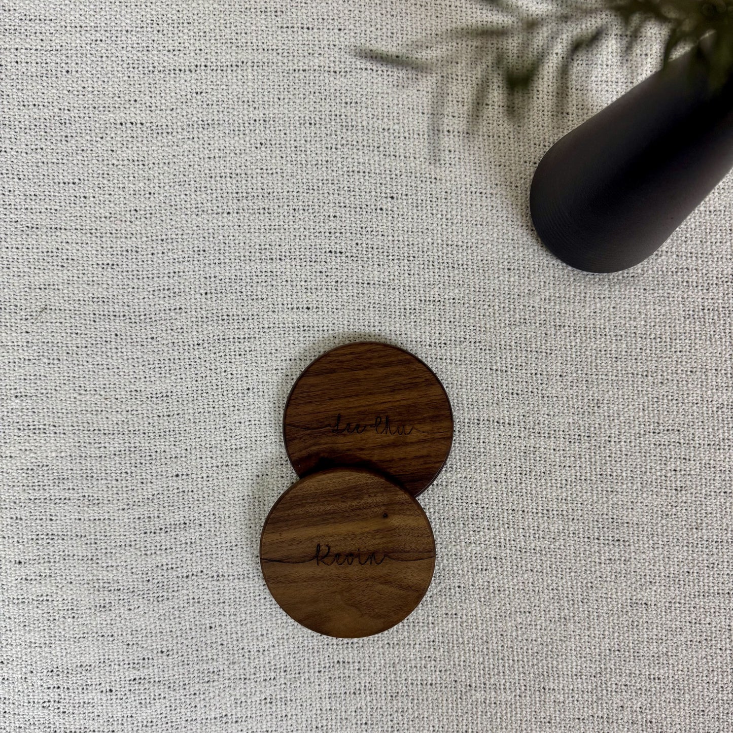 Round Wooden Coaster