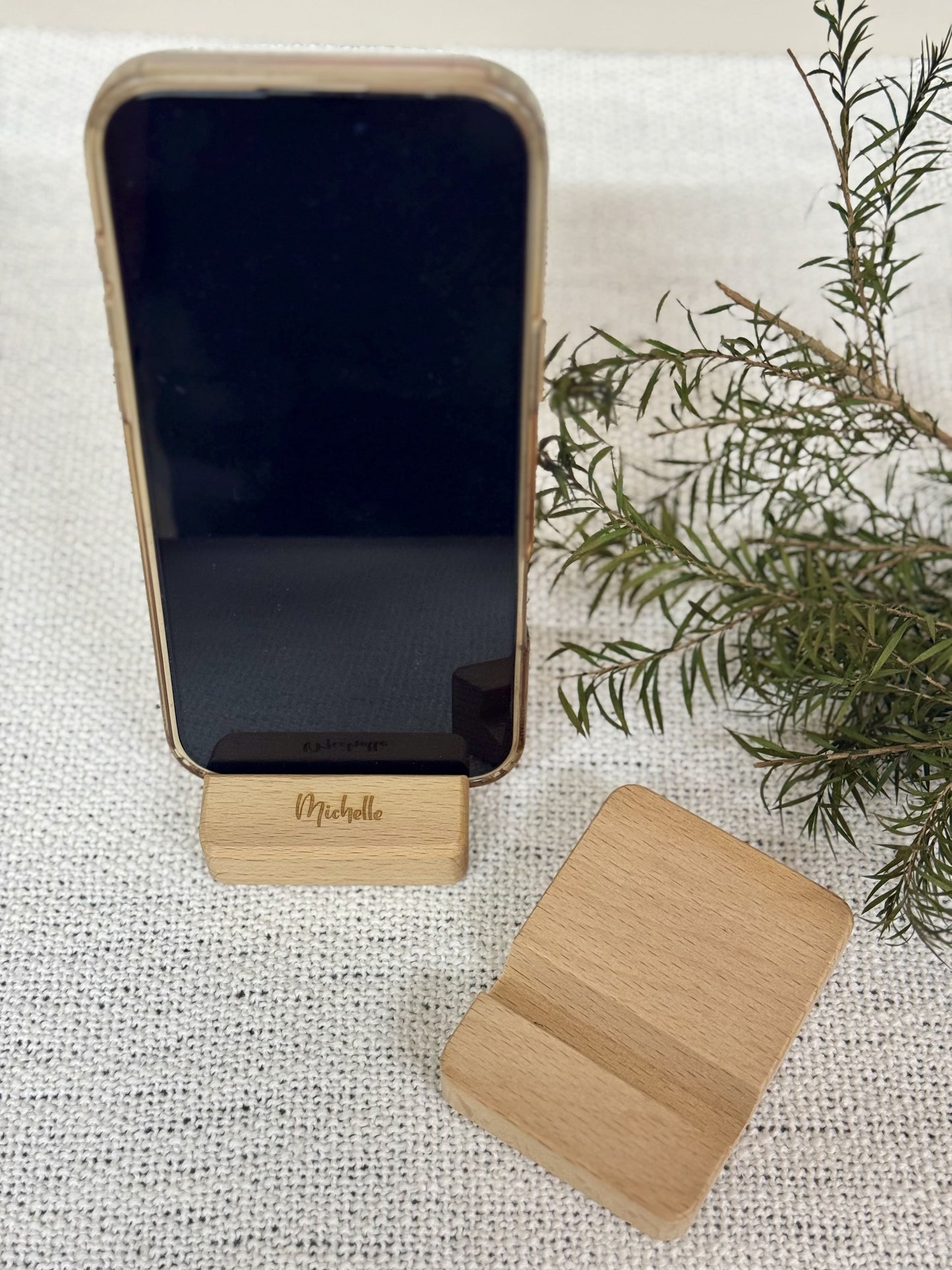 Timber Dock | Wooden Phone Holder