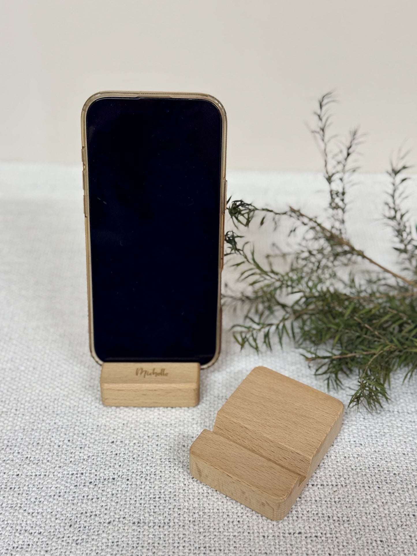 Timber Dock | Wooden Phone Holder