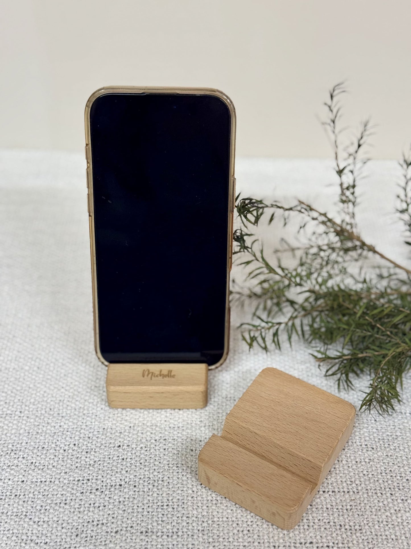 Timber Dock | Wooden Phone Holder