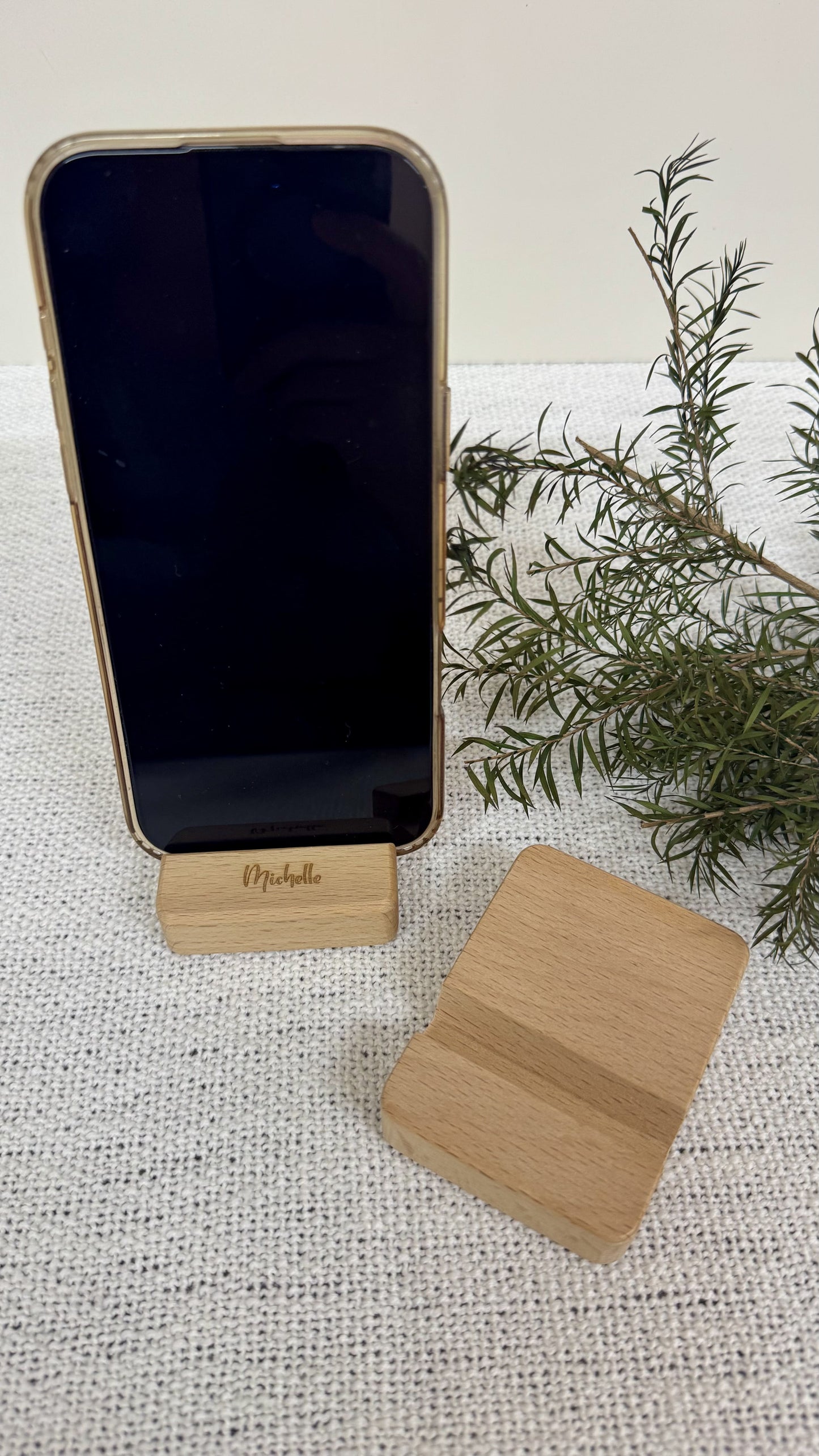 Timber Dock | Wooden Phone Holder