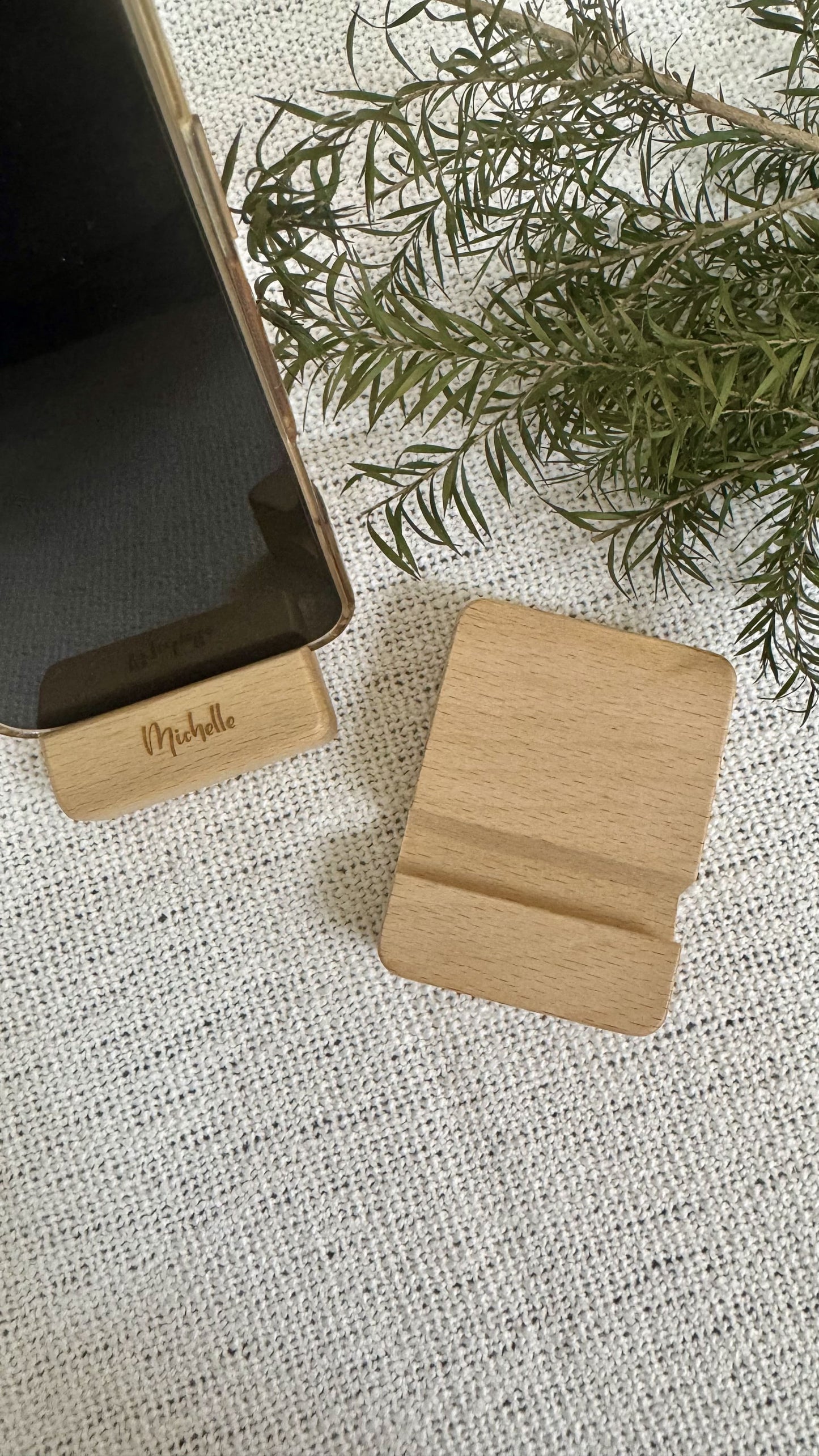 Timber Dock | Wooden Phone Holder