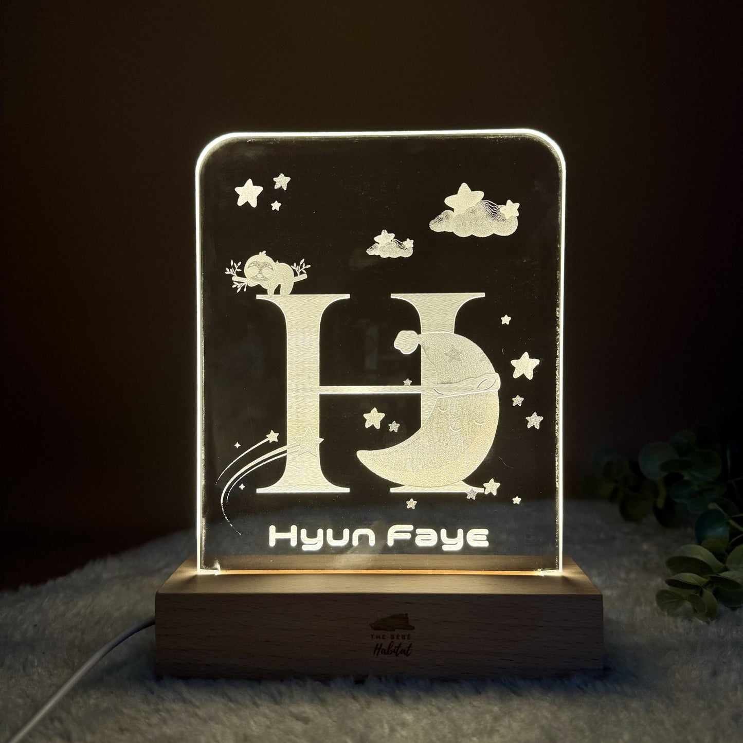 Dreamy Baby Glow | Acrylic LED Night Light - Personalized Gift - The Chic Habitat