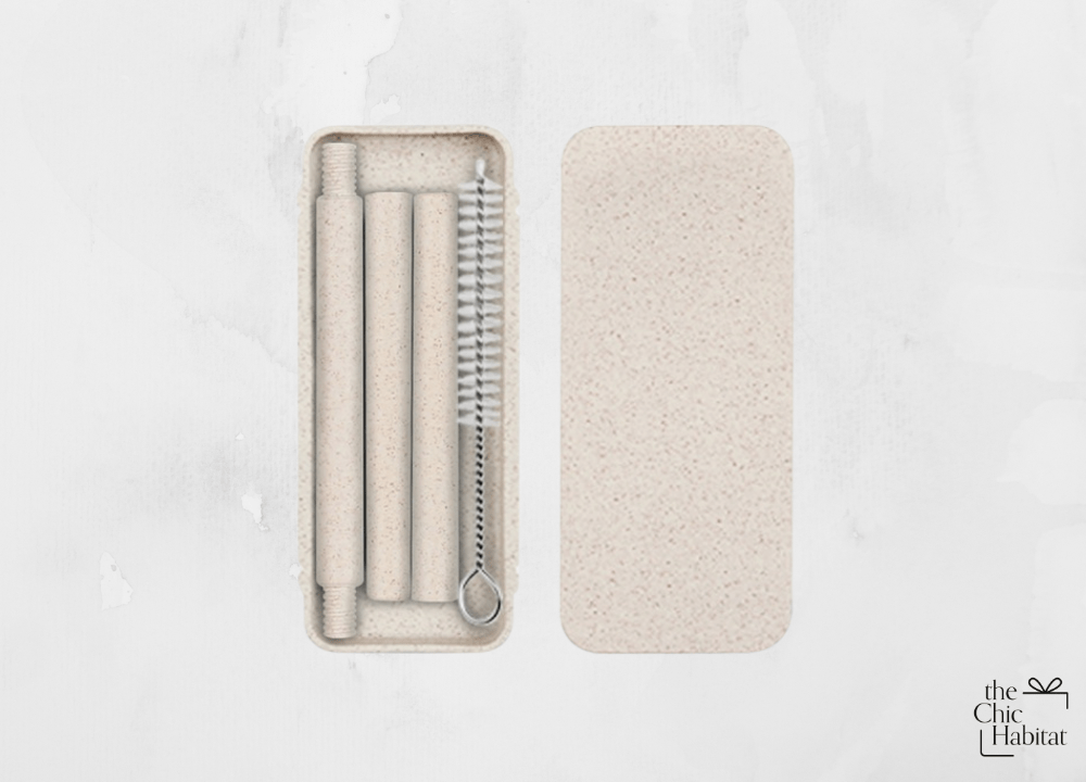 Eco Ease | Detachable Straw Set - Personalized Gift - The Chic Habitat