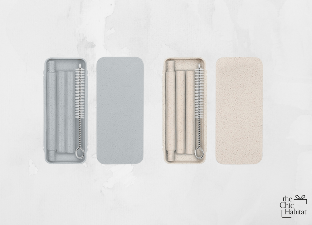 Eco Ease | Detachable Straw Set - Personalized Gift - The Chic Habitat