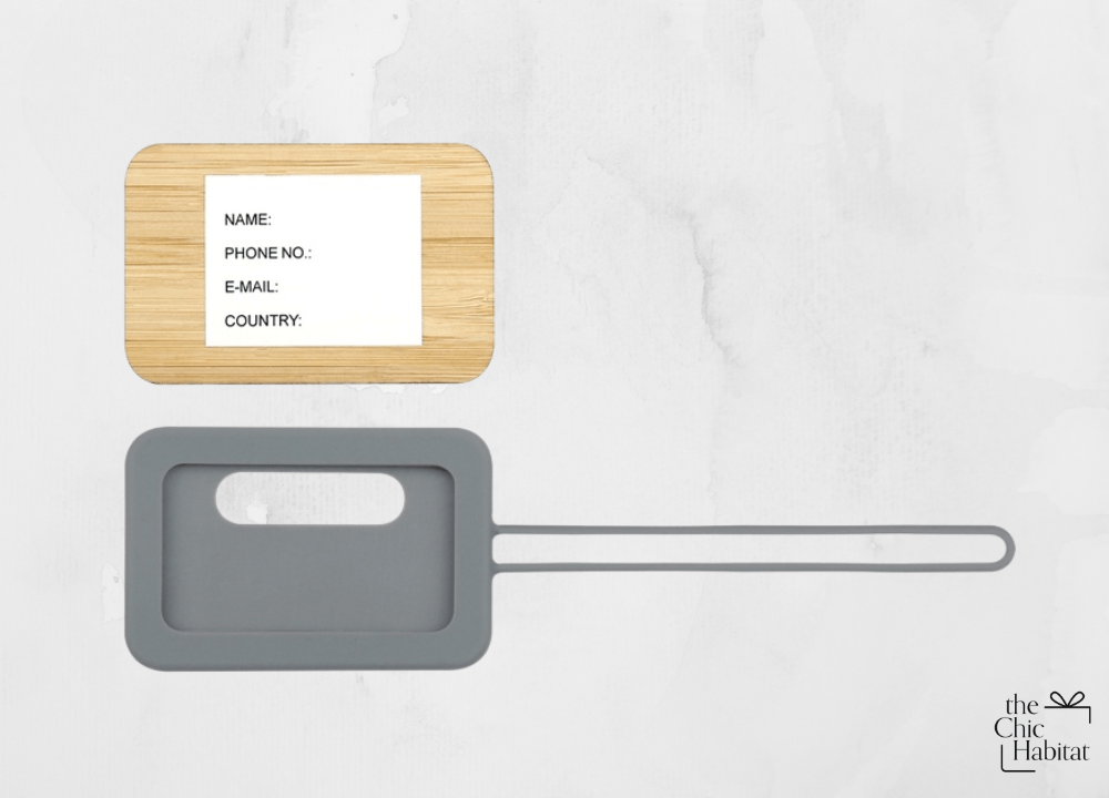Eco Travel Tag - Personalized Gift - The Chic Habitat