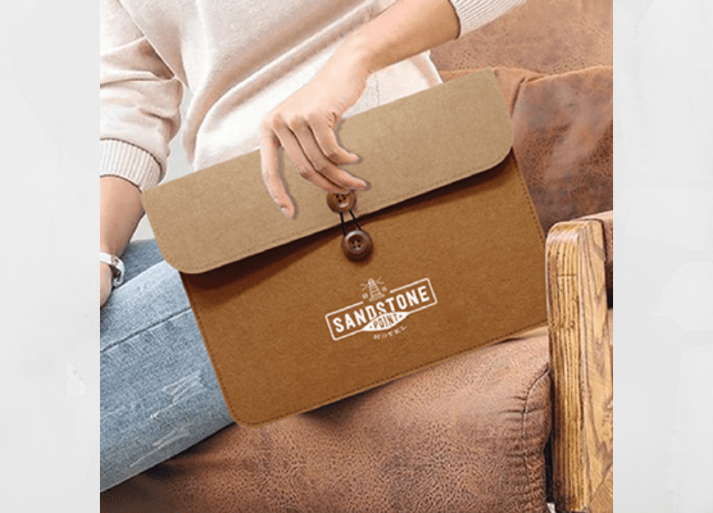 Feltform Sleeve | 15.4" Duo Tone Felt Sleeve Pouch - Personalized Gift - The Chic Habitat