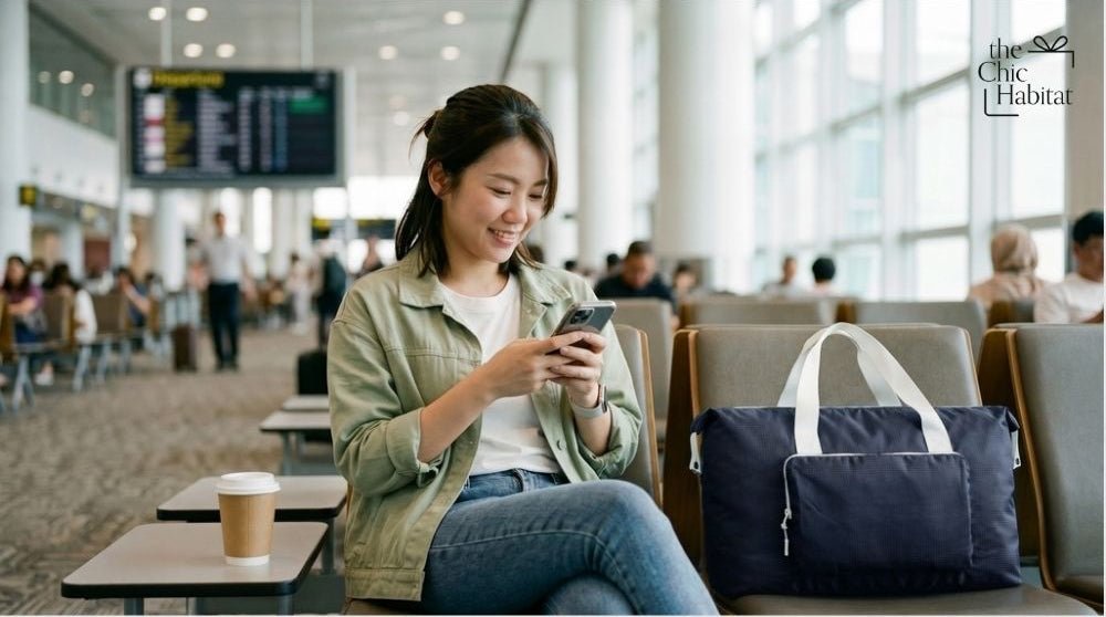 Fold Carry | Foldable Travel Bag -Personalized Gift- The Chic Habitat