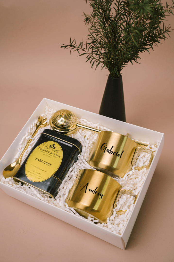 Gift Set | For THEM - Shimmer & Sip Set - Personalized Gift - The Chic Habitat