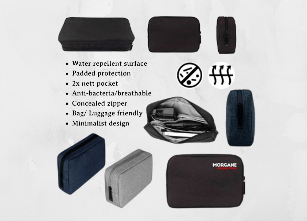 HydroGuard | Water Repellent Travel Gadget Pouch - Personalized Gift - The Chic Habitat