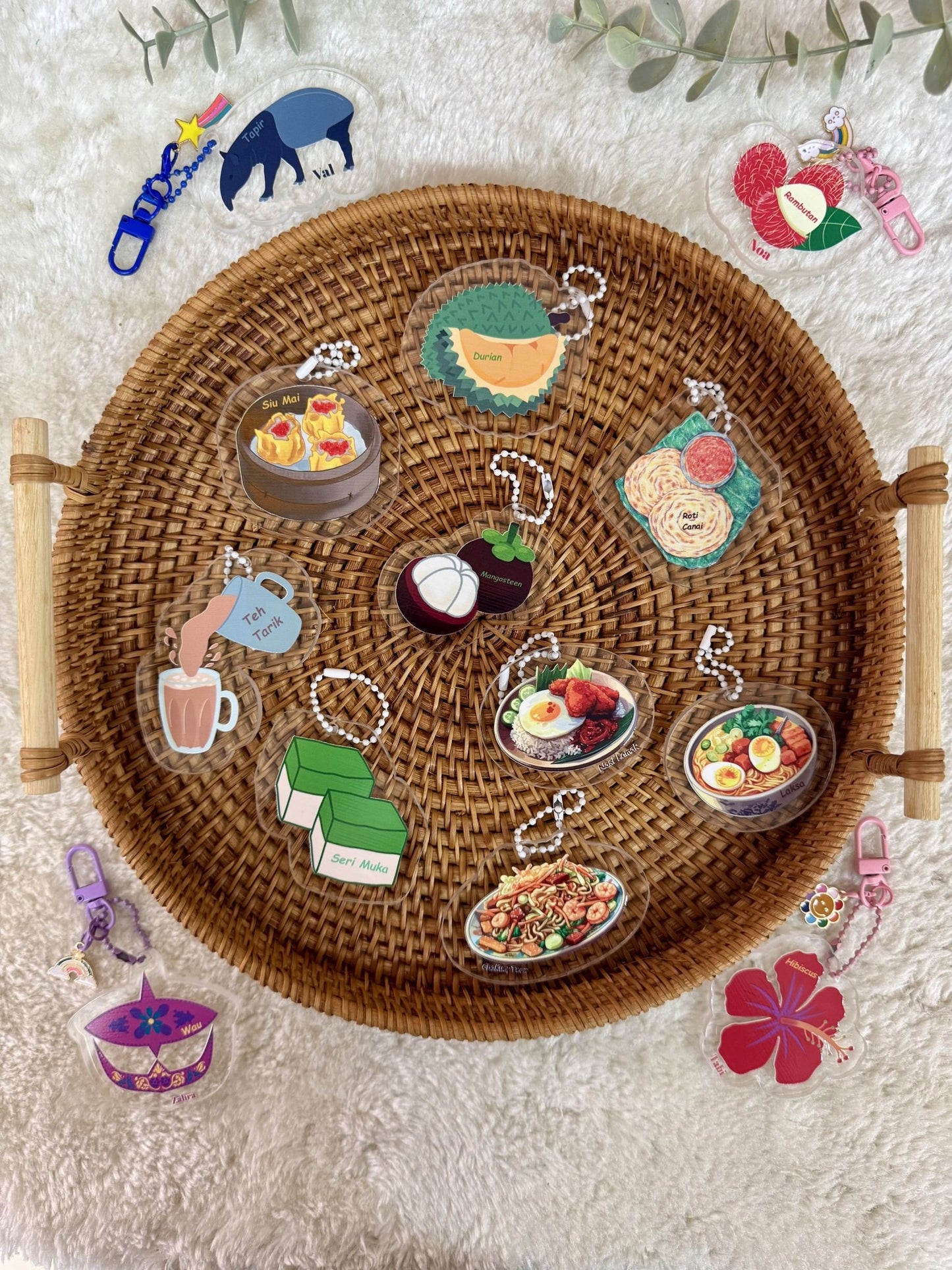 Lokal Loop Co. | Malaysia Acrylic Keychains - Personalized Gift - The Chic Habitat