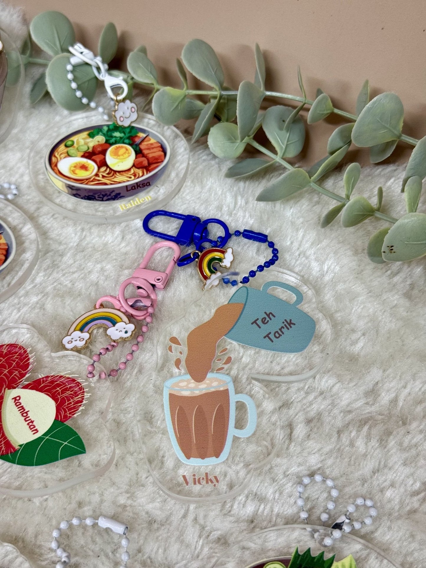 Lokal Loop Co. | Malaysia Acrylic Keychains - Personalized Gift - The Chic Habitat