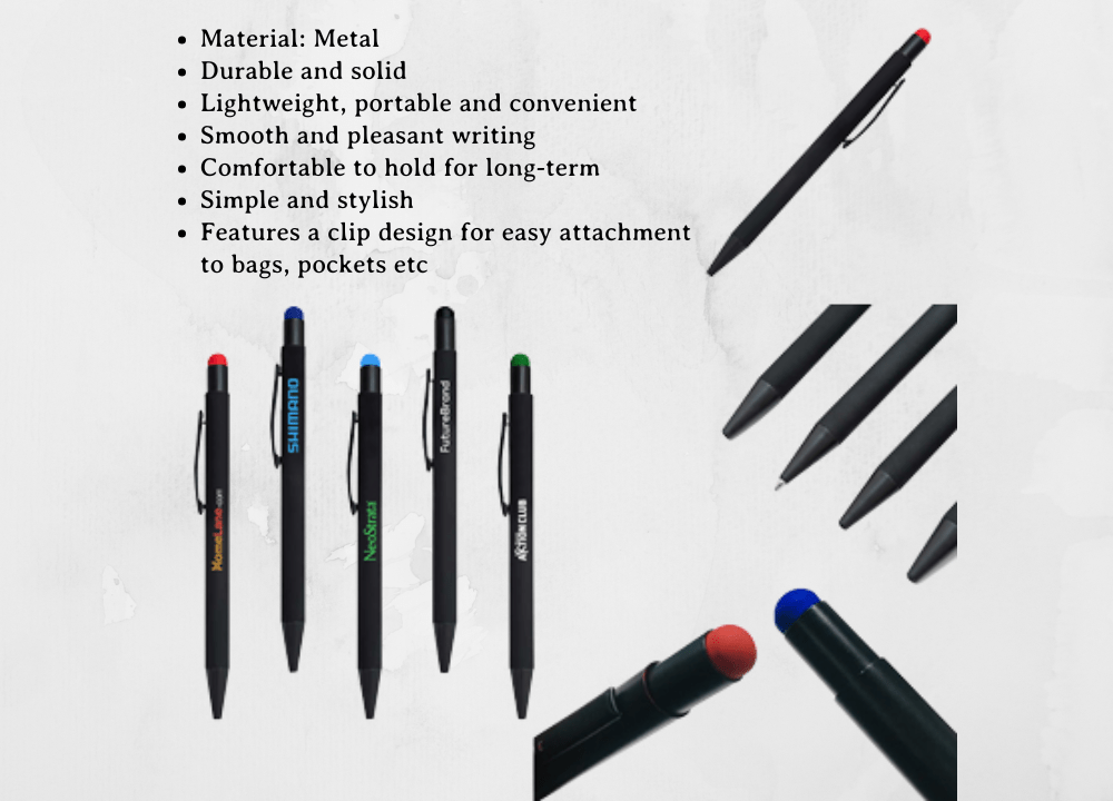 PressPop | Metal Ball Pen with Stylus - Personalized Gift - The Chic Habitat