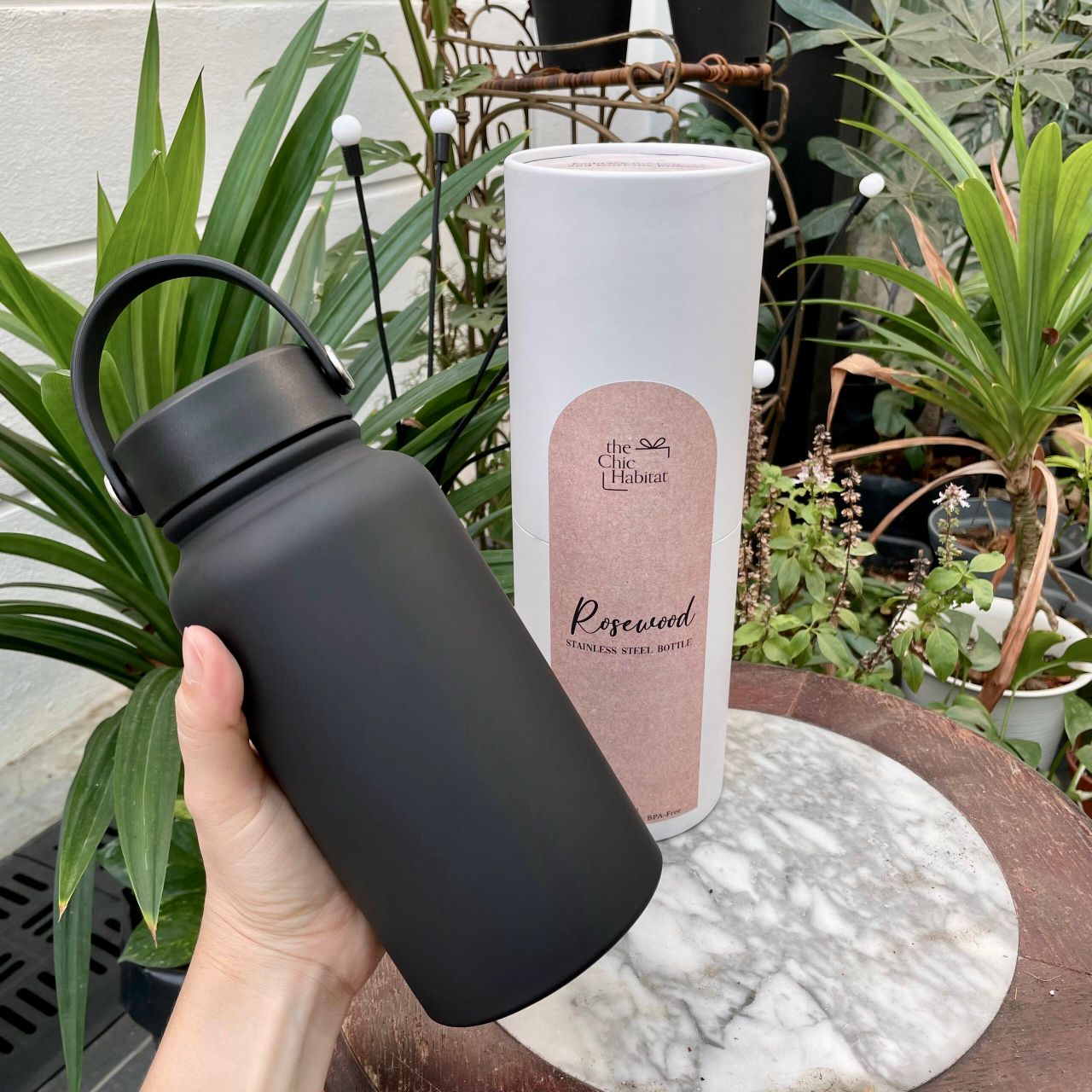 Rosewood Travel Tumbler - Personalized Gift - The Chic Habitat