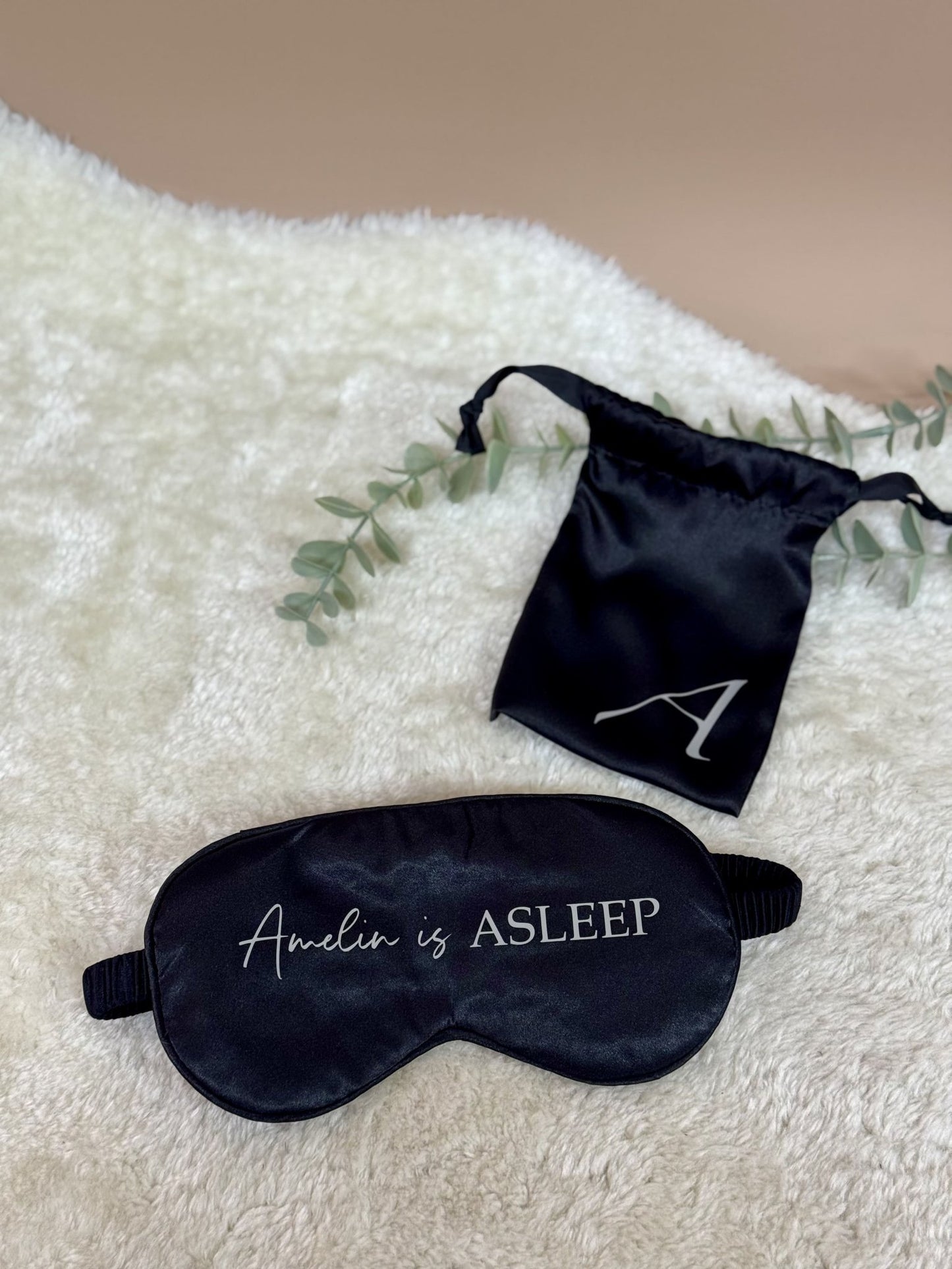 Satin Slumber | Satin Eye Mask - Personalized Gift - The Chic Habitat