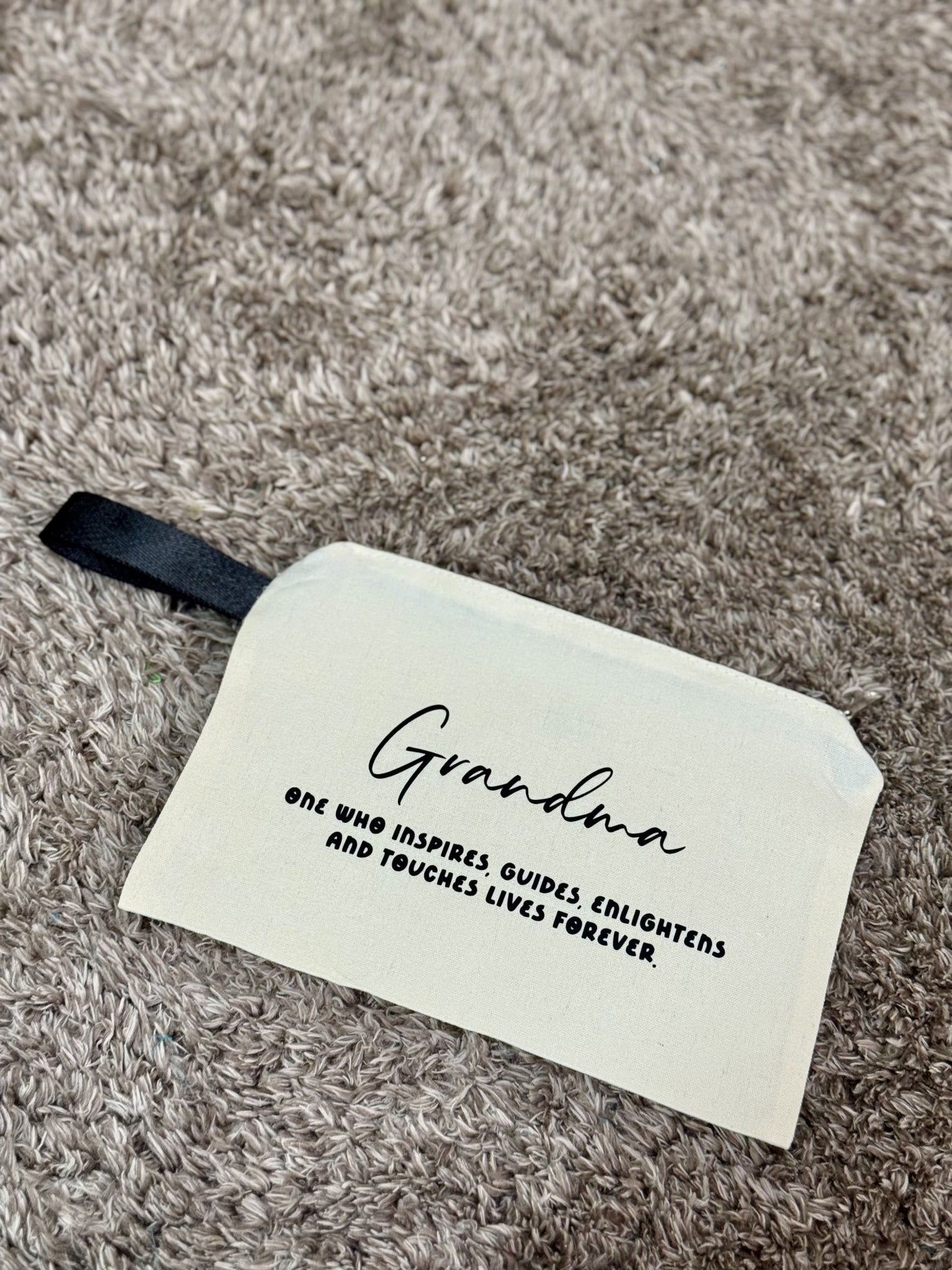 The Daily Zip | Canvas Pouch - Personalized Gift - The Chic Habitat
