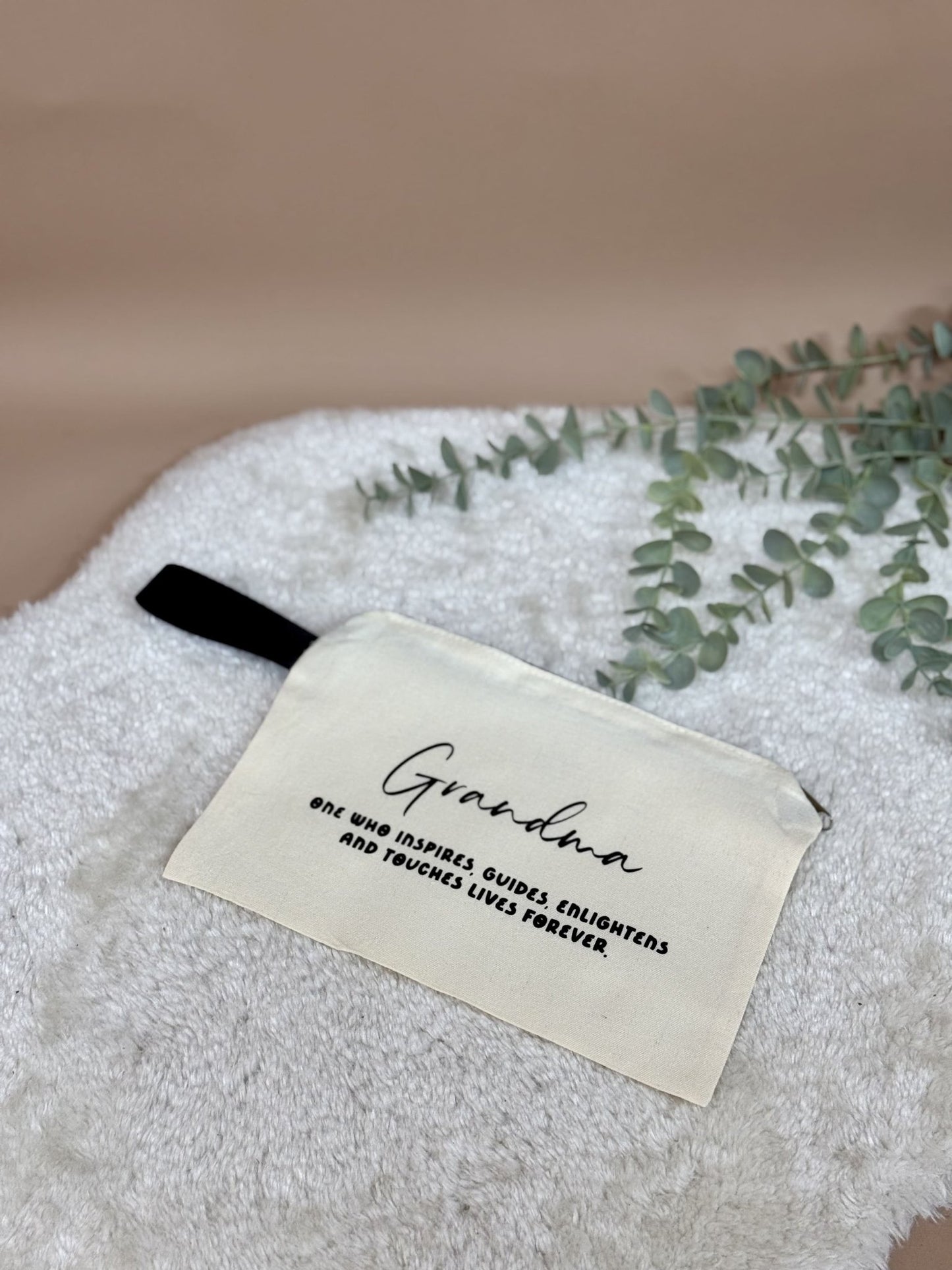 The Daily Zip | Canvas Pouch - Personalized Gift - The Chic Habitat