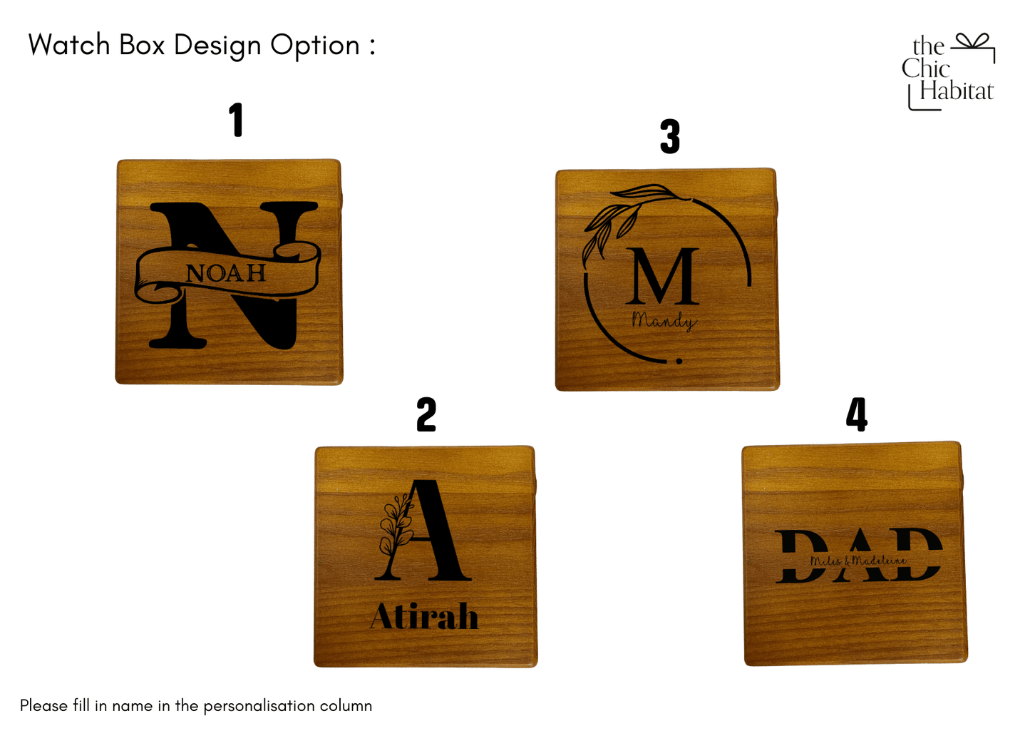 The Keeper One | Wooden Watch Box Single - Personalized Gift - The Chic Habitat