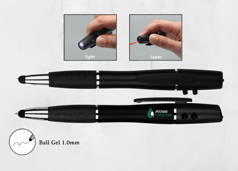 TriLite | LED, Laser Pointer & Stylus Ball Gel Pen - Personalized Gift - The Chic Habitat