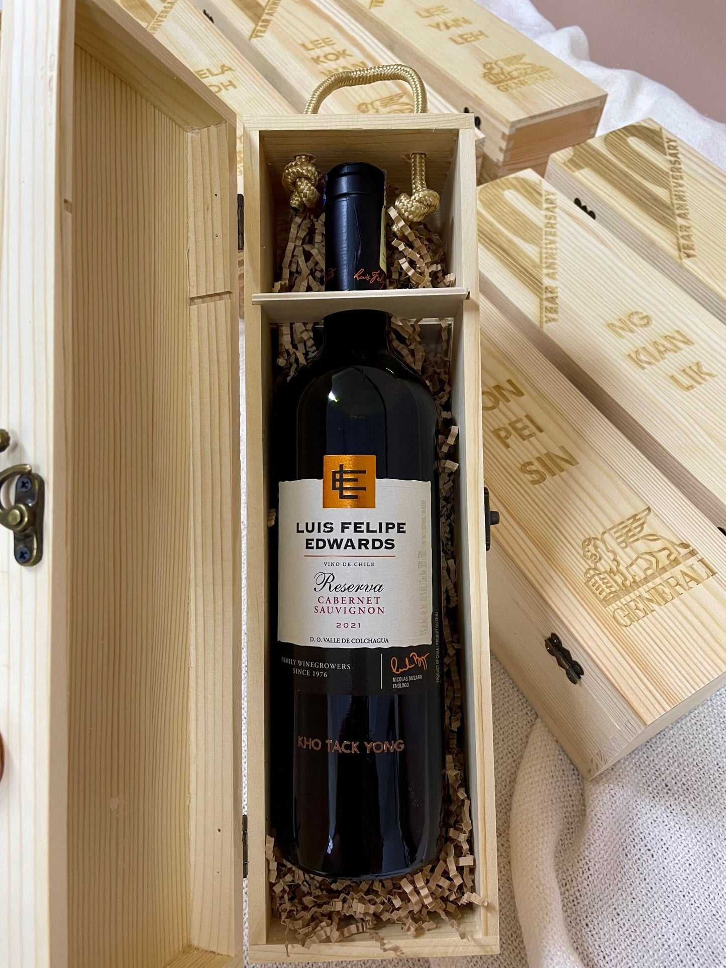 Wooden Wine Box - Single - The Chic Habitat