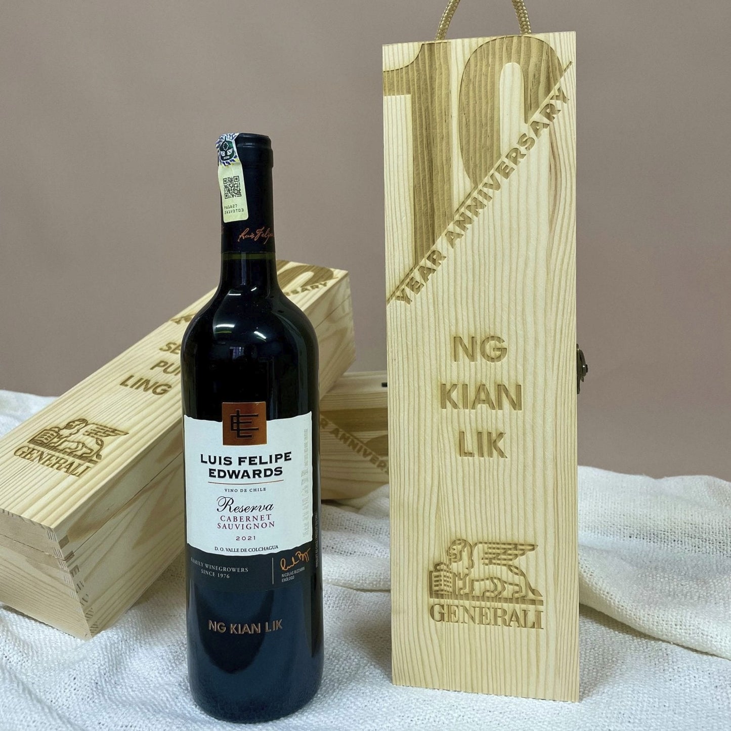 Wooden Wine Box - Single - The Chic Habitat