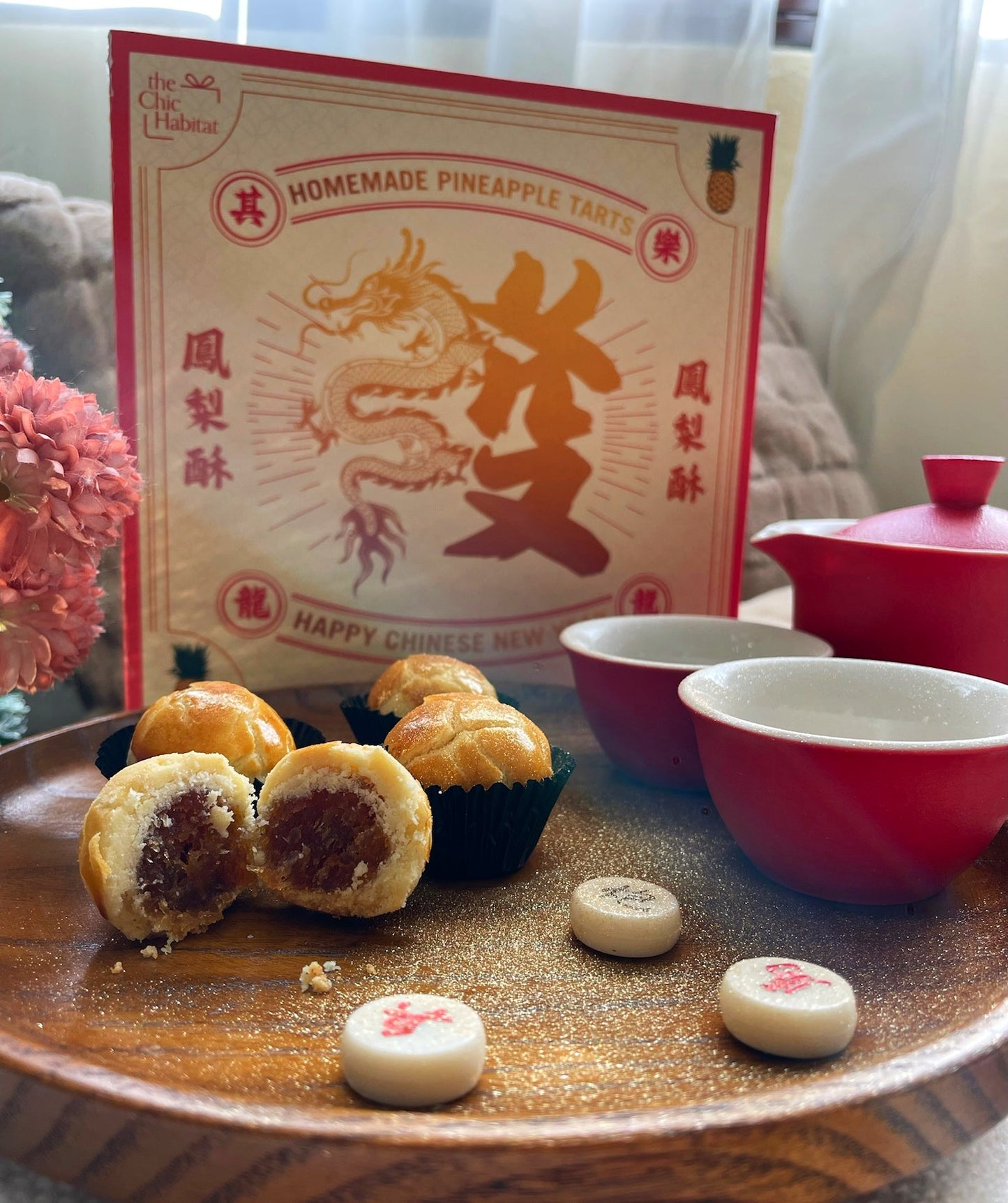 CNY 2024: Golden Dragon Pineapple Bliss - 金龍凤梨酥 -- The Chic Habitat