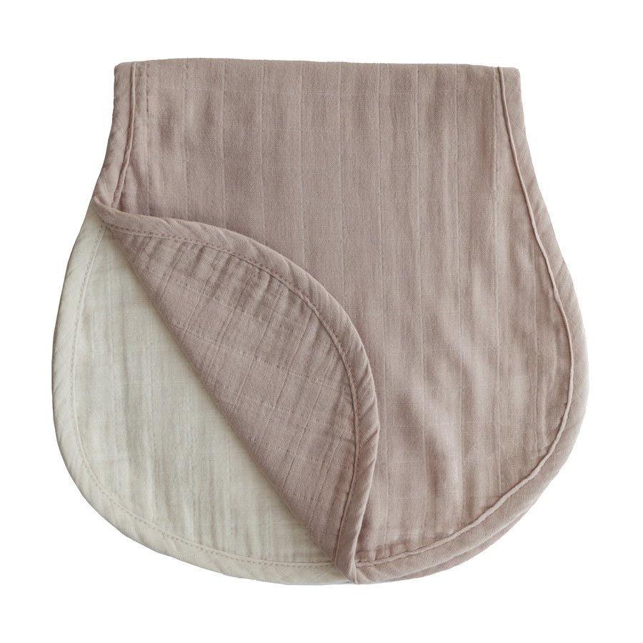 Mushie | Muslin Burp Cloth Organic Cotton 2-Pack - The Chic Habitat