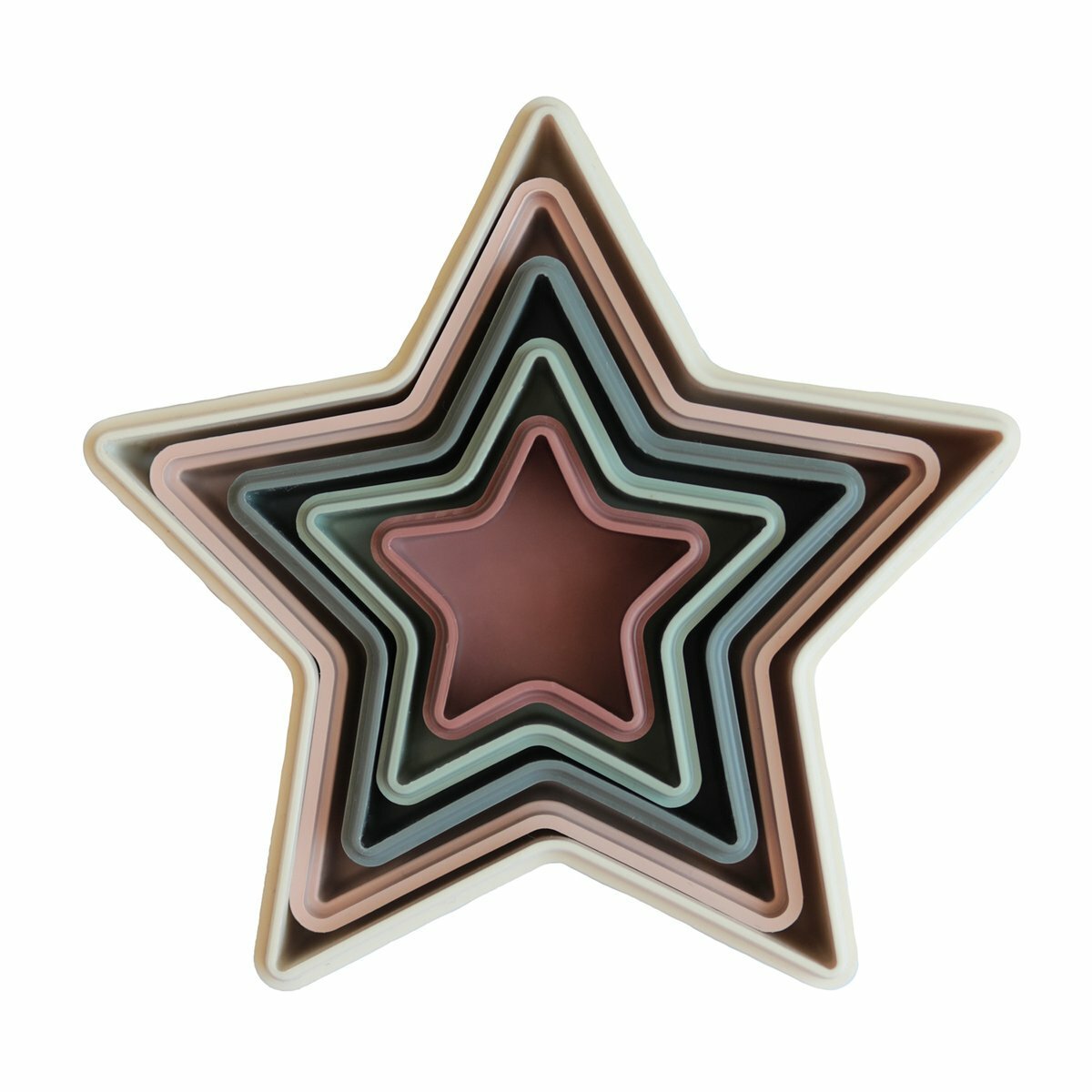Mushie | Nesting Stars Stacking Toy - The Chic Habitat