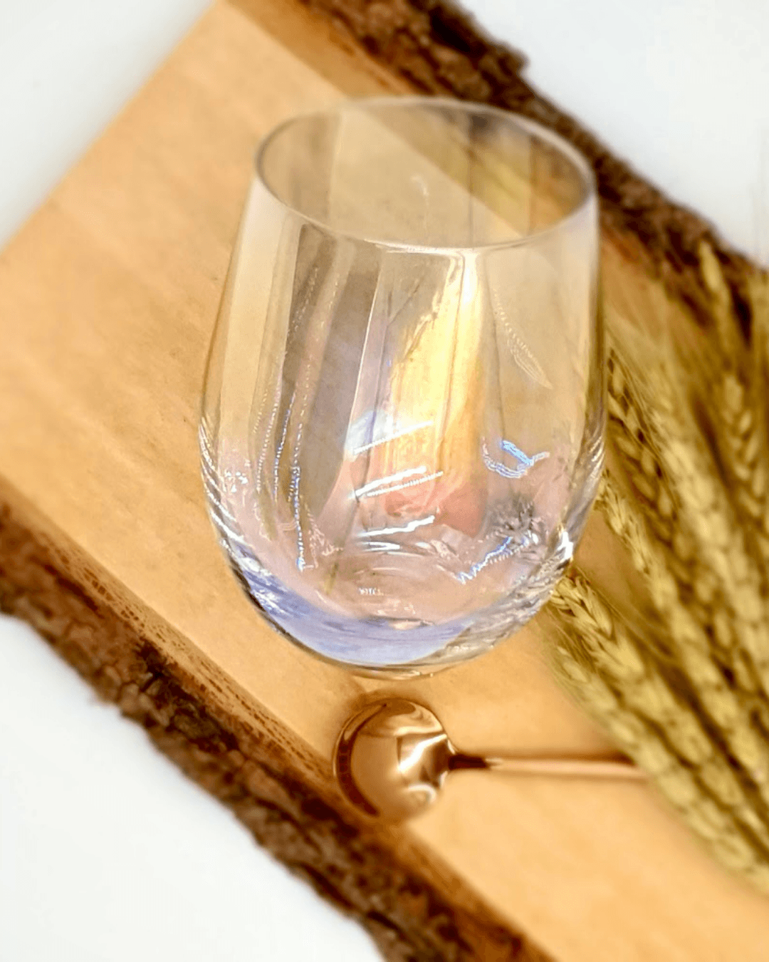 Rainbow Drink Glass with Personalized Name - The Chic Habitat