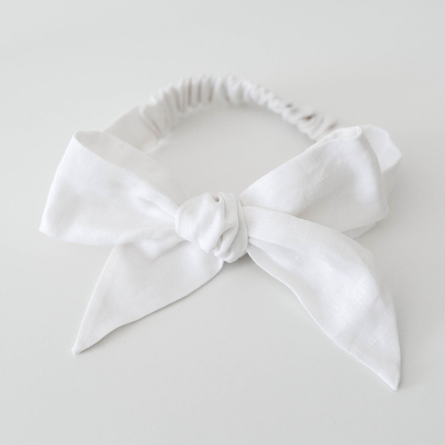 Snuggle Hunny Kids | Linen Bow Pre-Tied Headband Wrap - The Chic Habitat