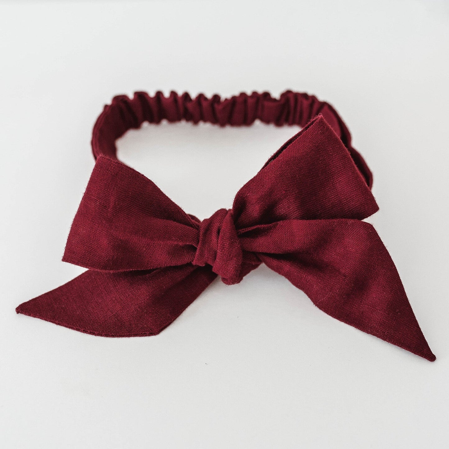 Snuggle Hunny Kids | Linen Bow Pre-Tied Headband Wrap - The Chic Habitat