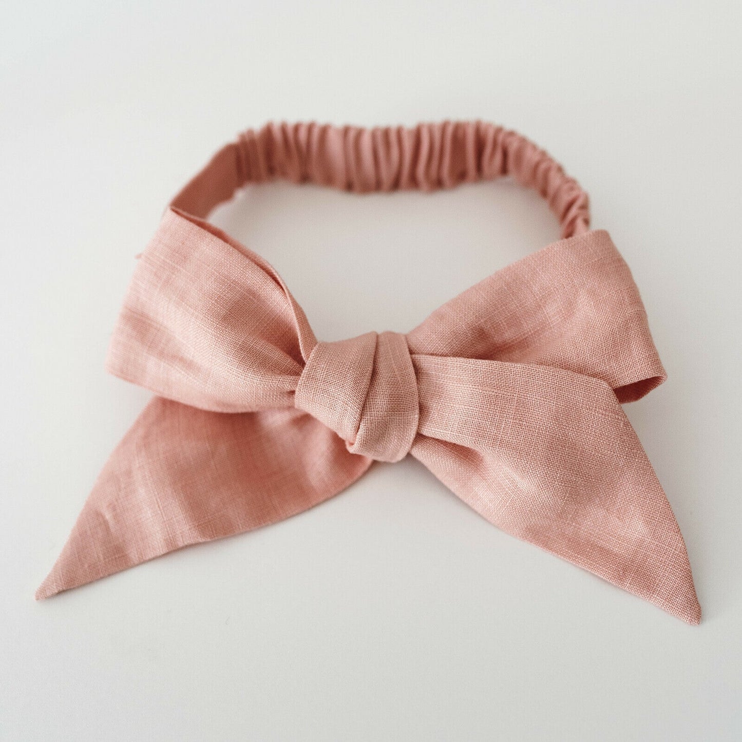 Snuggle Hunny Kids | Linen Bow Pre-Tied Headband Wrap - The Chic Habitat