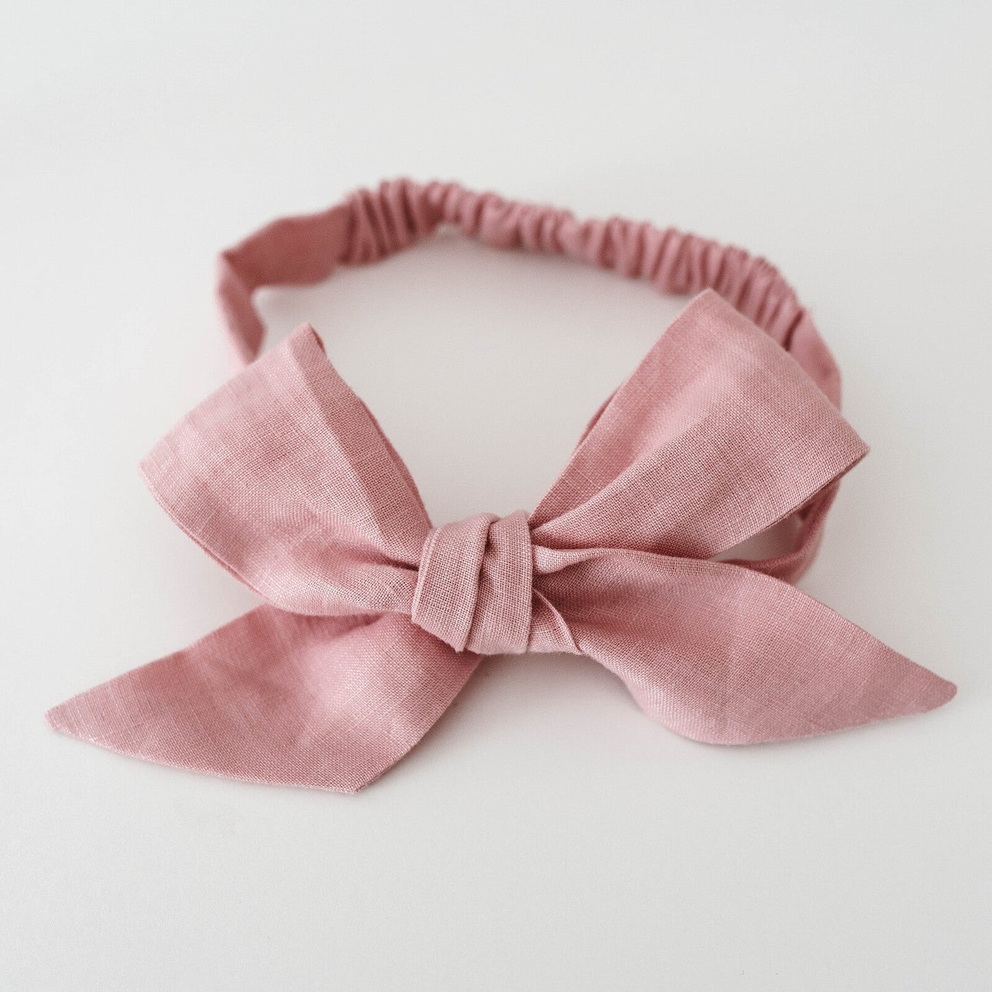Snuggle Hunny Kids | Linen Bow Pre-Tied Headband Wrap - The Chic Habitat