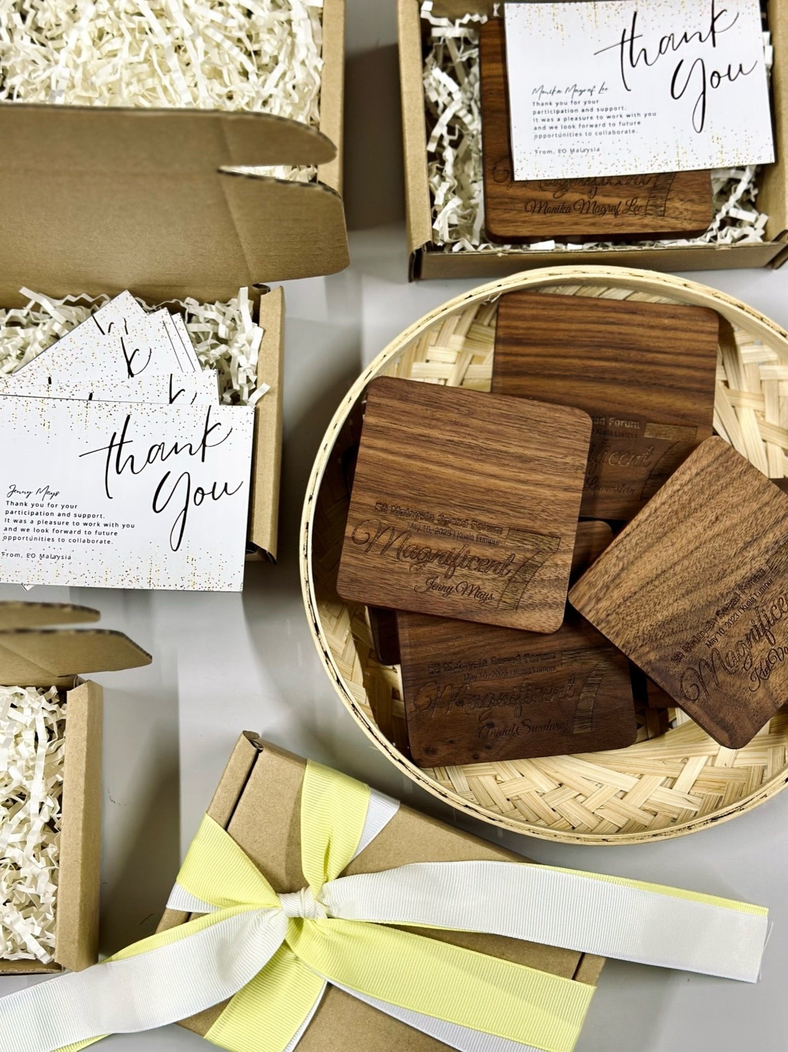 Wooden Coasters Set -- The Chic Habitat