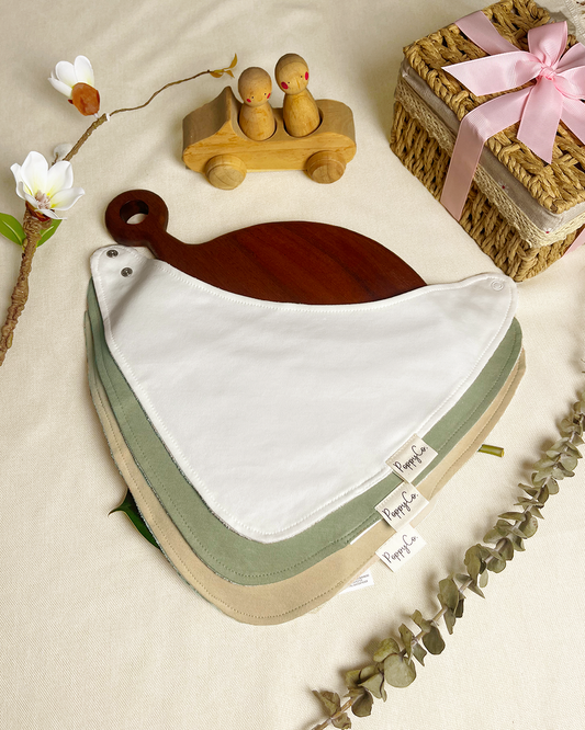 PoppyCo. | The Bandana Drool Bib (Triangle tip)