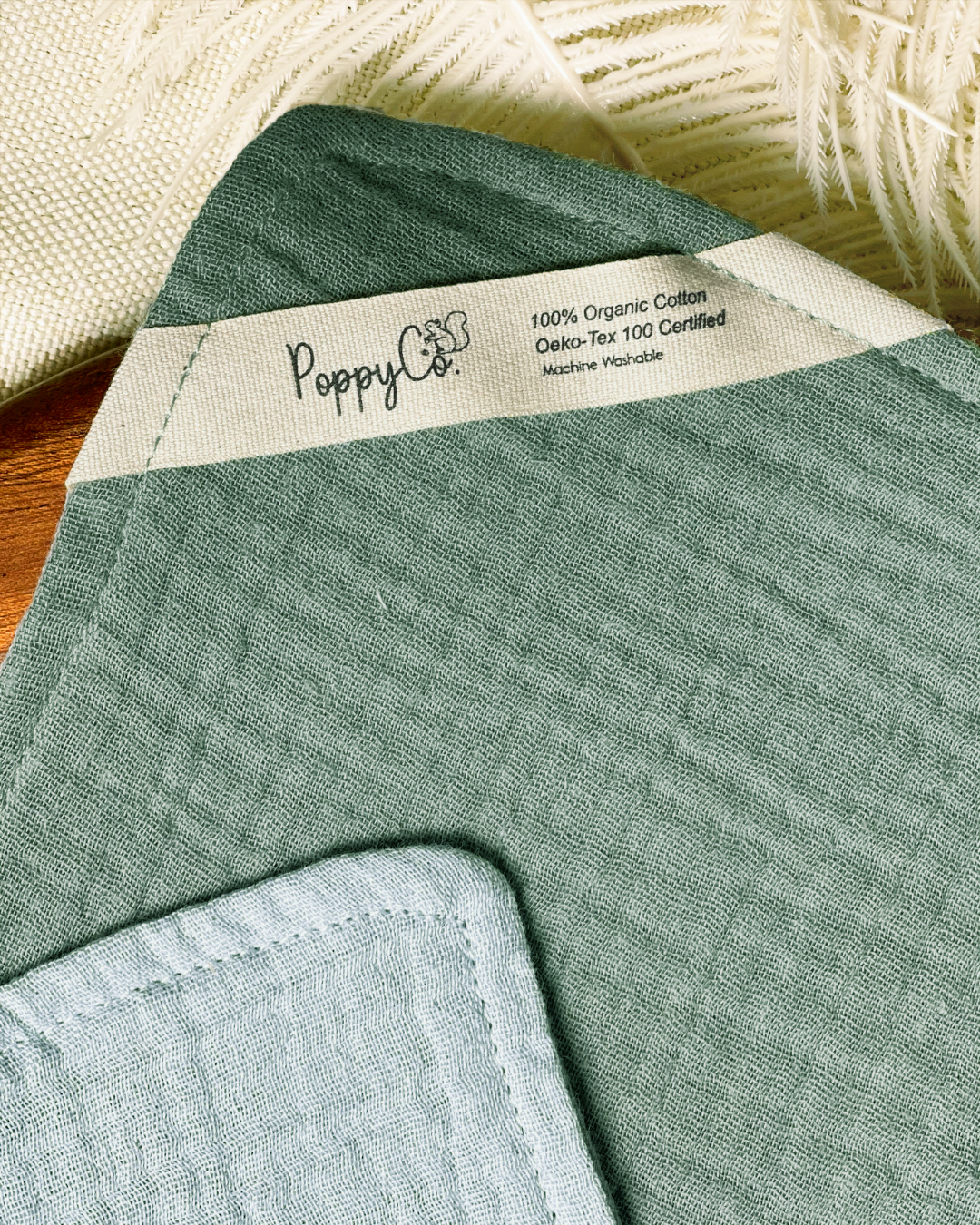 PoppyCo. | Reversible Baby Burp Cloth