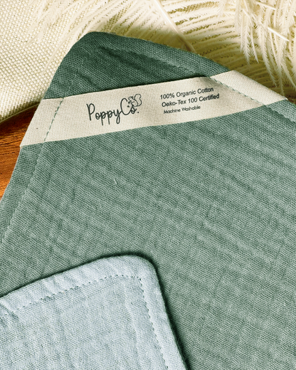 PoppyCo. | Reversible Baby Burp Cloth