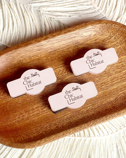 Personalised Acrylic Name Tag with Magnetic Back
