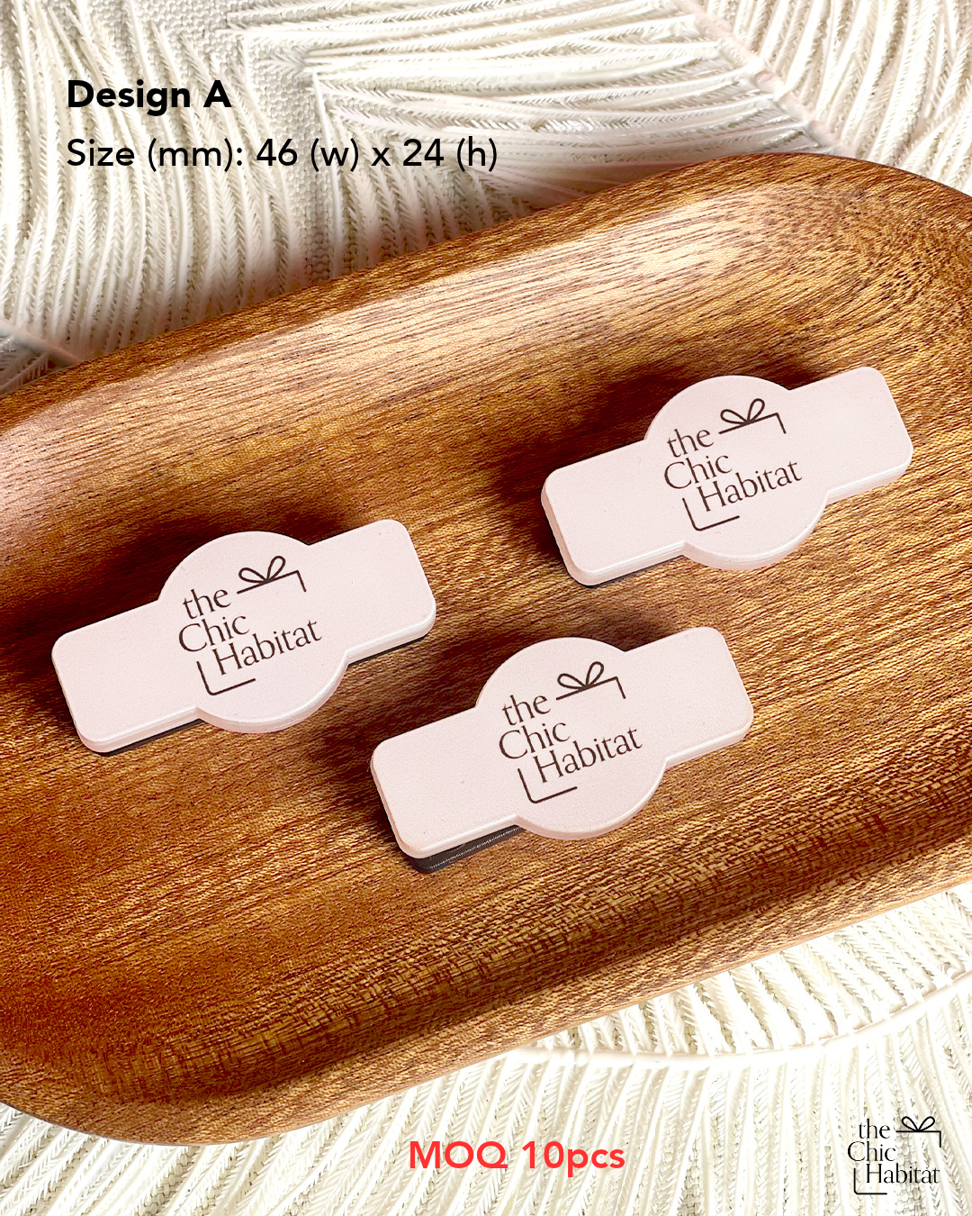 Personalised Acrylic Name Tag with Magnetic Back