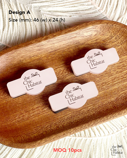 Personalised Acrylic Name Tag with Magnetic Back