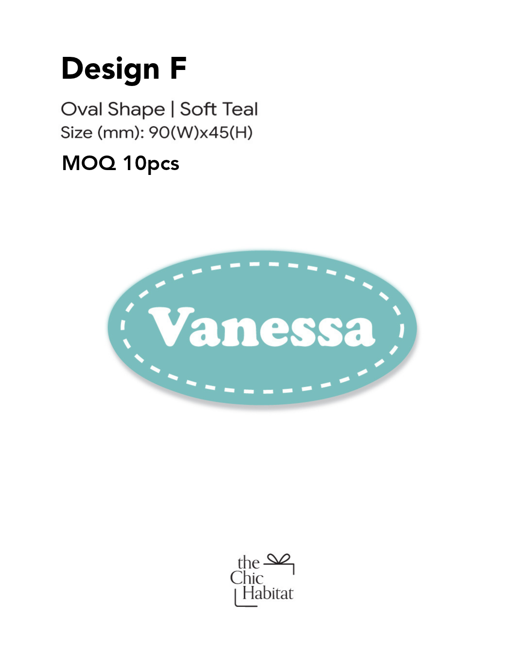 Personalised Acrylic Name Tag with Magnetic Back