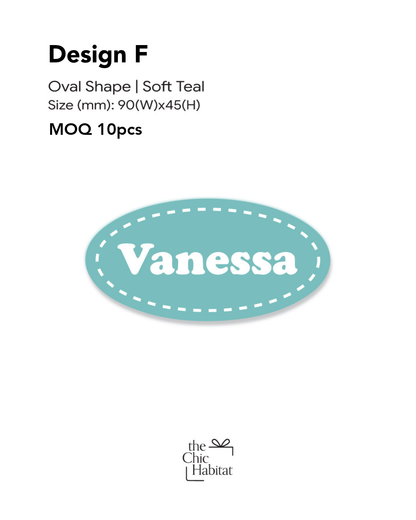 Personalised Acrylic Name Tag with Magnetic Back