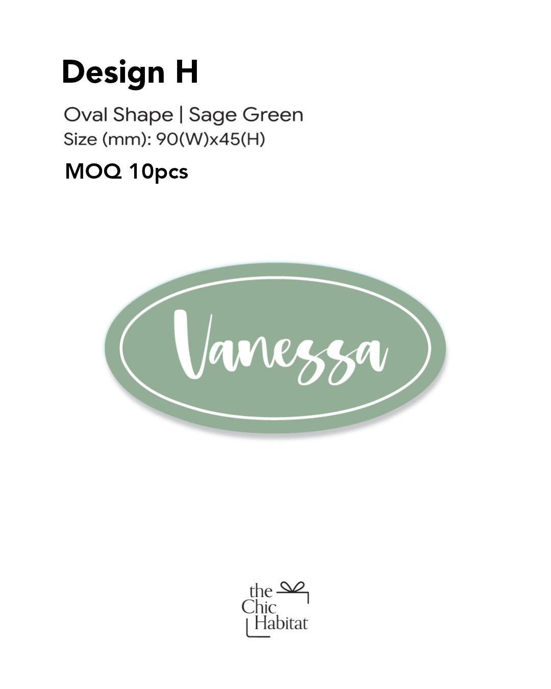Personalised Acrylic Name Tag with Magnetic Back