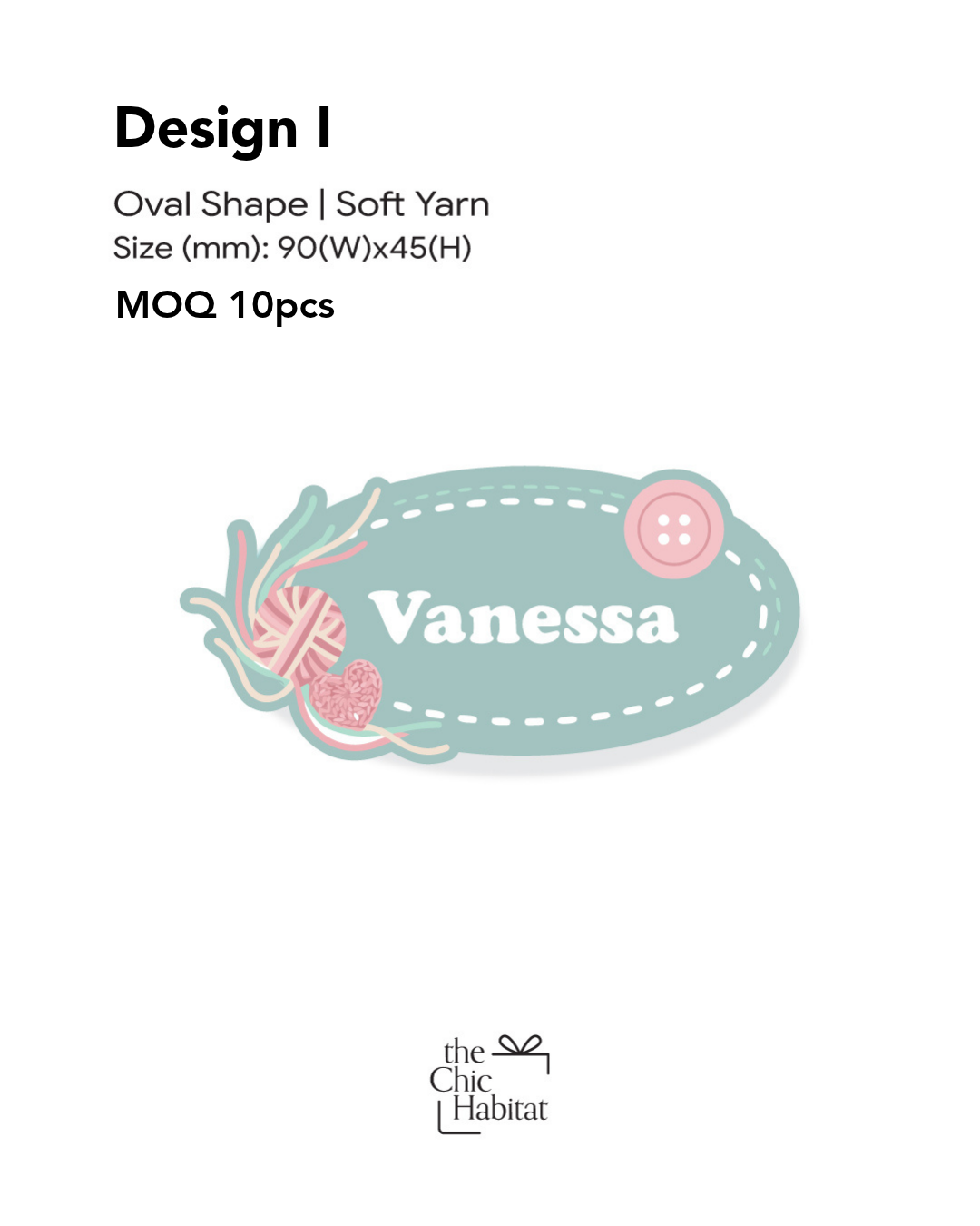 Personalised Acrylic Name Tag with Magnetic Back