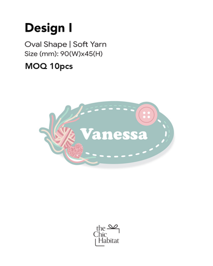 Personalised Acrylic Name Tag with Magnetic Back