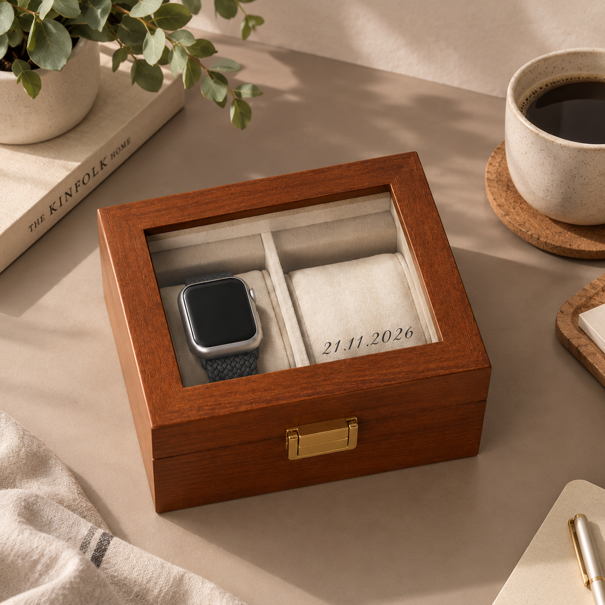 The Keeper Two | Wooden Watch Box Duo