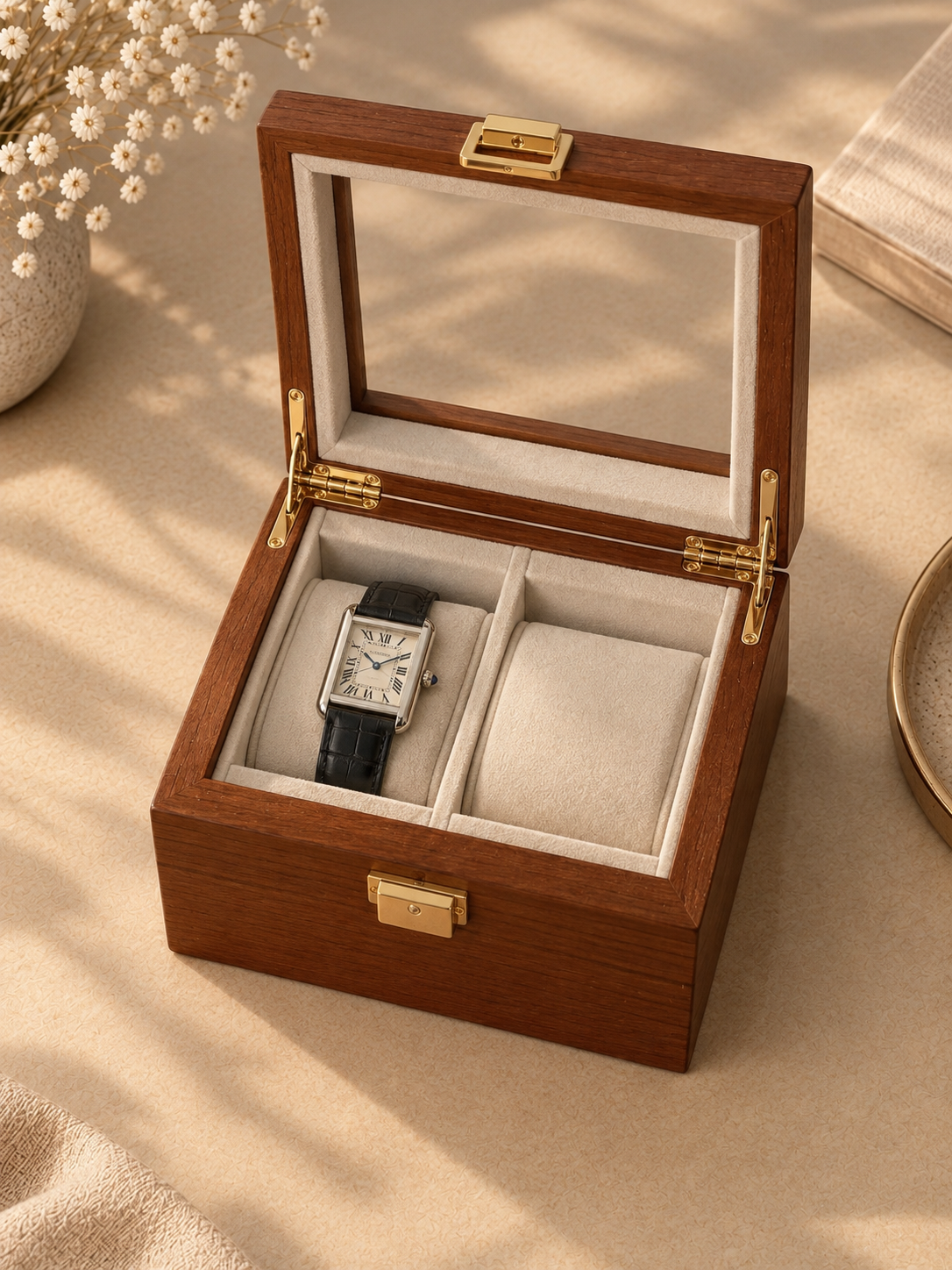 The Keeper Two | Wooden Watch Box Duo
