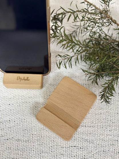 Timber Dock | Wooden Phone Holder