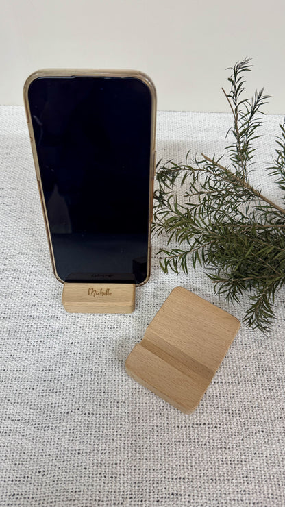 Timber Dock | Wooden Phone Holder