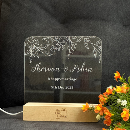 Wedding Glow | Acrylic LED Night Light